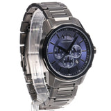 Armani Exchange Banks Chronograph Blue Dial Grey Steel Strap Watch For Men - AX1731 Buy Now By Armani Exchange