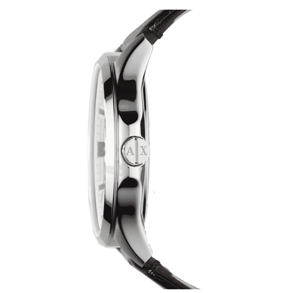 Armani Exchange Whitman Silver Dial Brown Leather Strap Watch For Men - AX2100 Buy Now By Armani Exchange