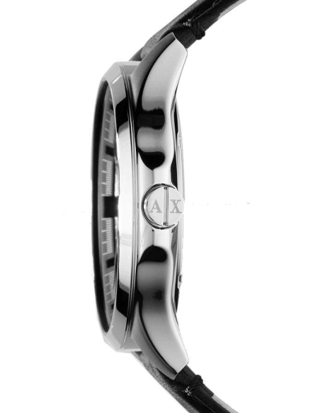 Armani Exchange Hampton Chronograph Black Dial Black Leather Strap Watch For Men - AX2101 Buy Now By Armani Exchange
