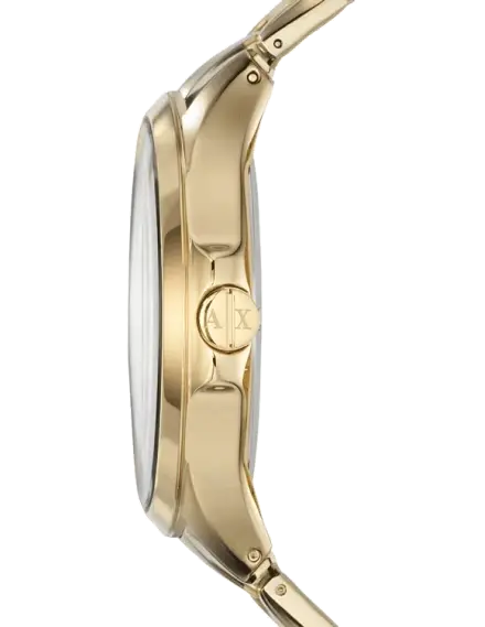 Armani Exchange Hampton Chronograph Black Dial Gold Steel Strap Watch For Men - AX2122 Buy Now By Armani Exchange