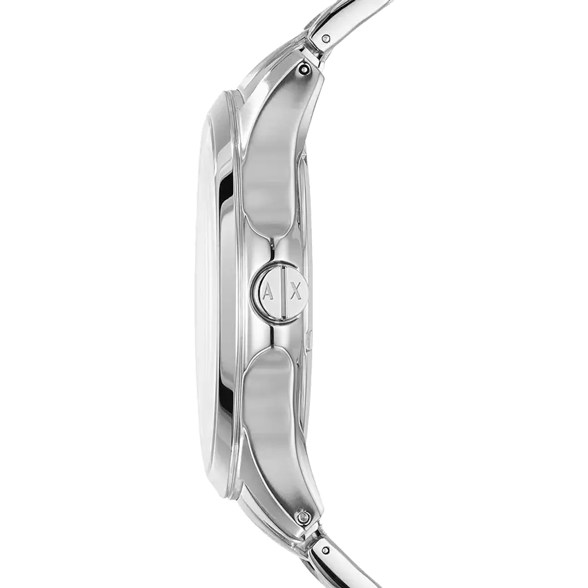 Armani Exchange Hampton Chronograph Blue Dial Silver Steel Strap Watch For Men - AX2132 Buy Now By Armani Exchange