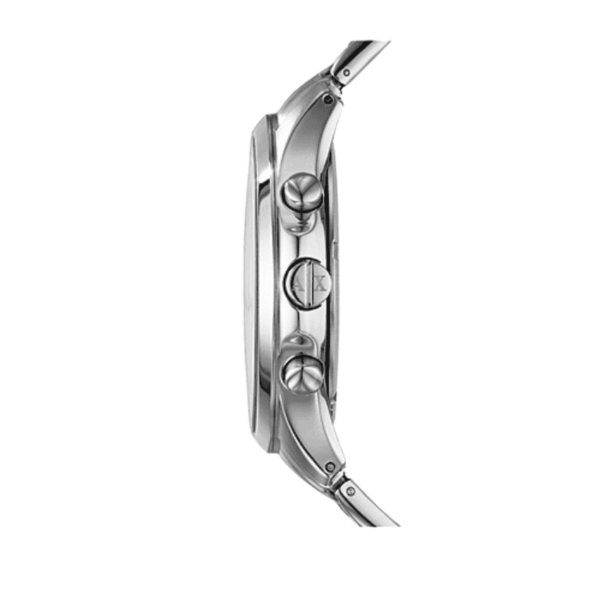 Armani Exchange Hampton Chronograph Black Dial Silver Steel Strap Watch For Men - AX2163 Buy Now By Armani Exchange