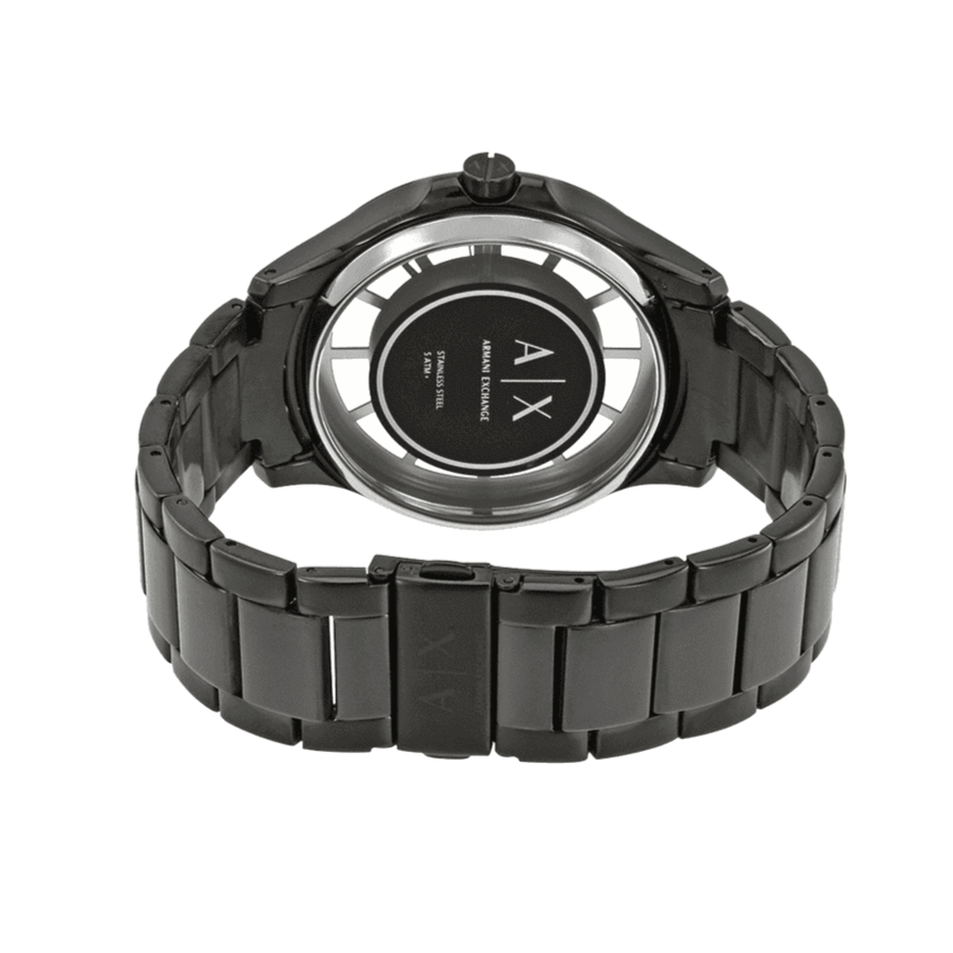 Armani Exchange Hampton Chronograph Black Dial Black Steel Strap Watch For Men - AX2189 Buy Now By Armani Exchange