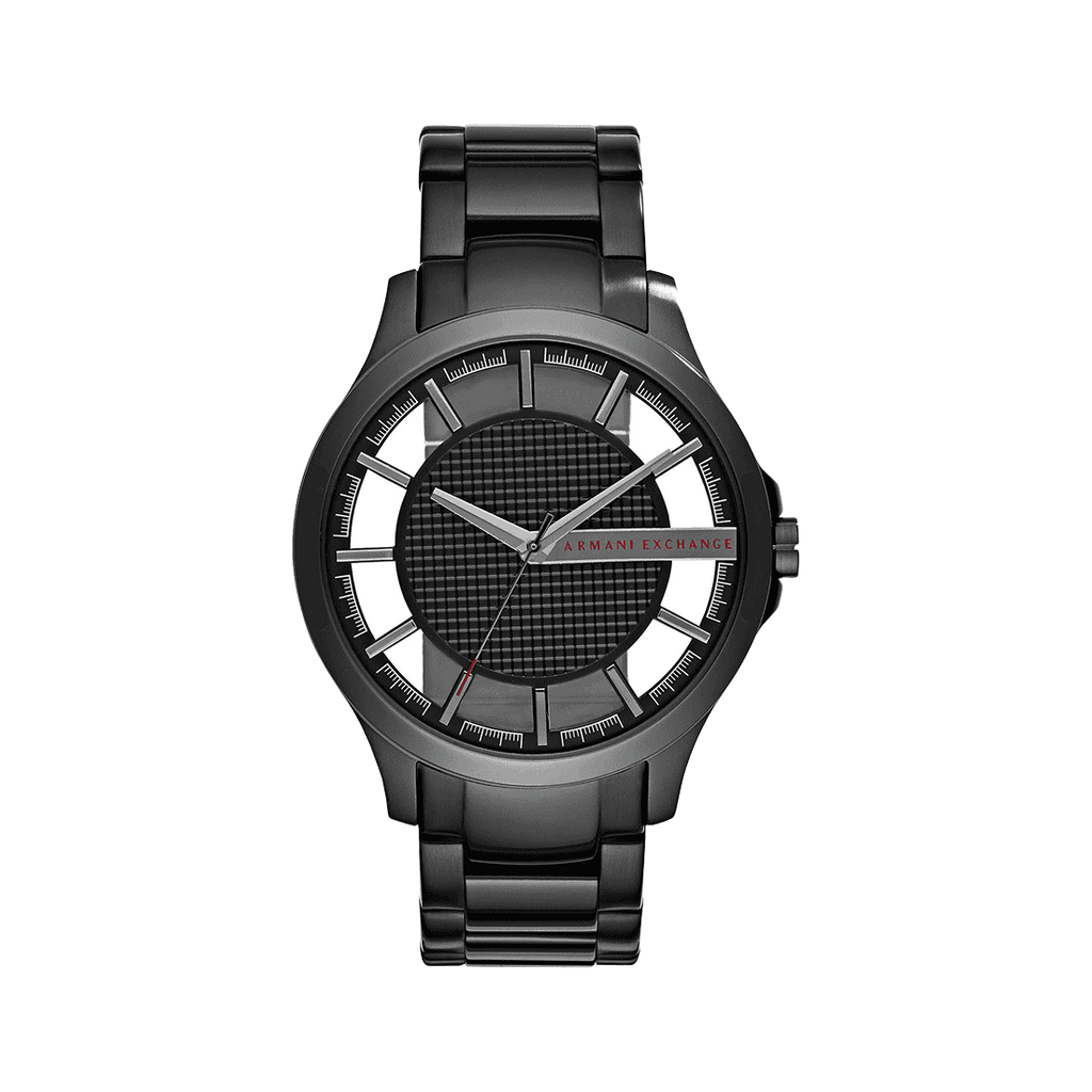 Armani Exchange Hampton Chronograph Black Dial Black Steel Strap Watch For Men - AX2189 Buy Now By Armani Exchange