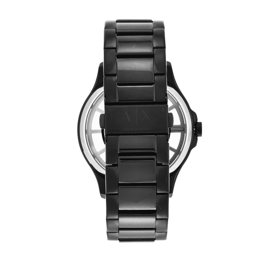 Armani Exchange Hampton Chronograph Black Dial Black Steel Strap Watch For Men - AX2192 Buy Now By Armani Exchange