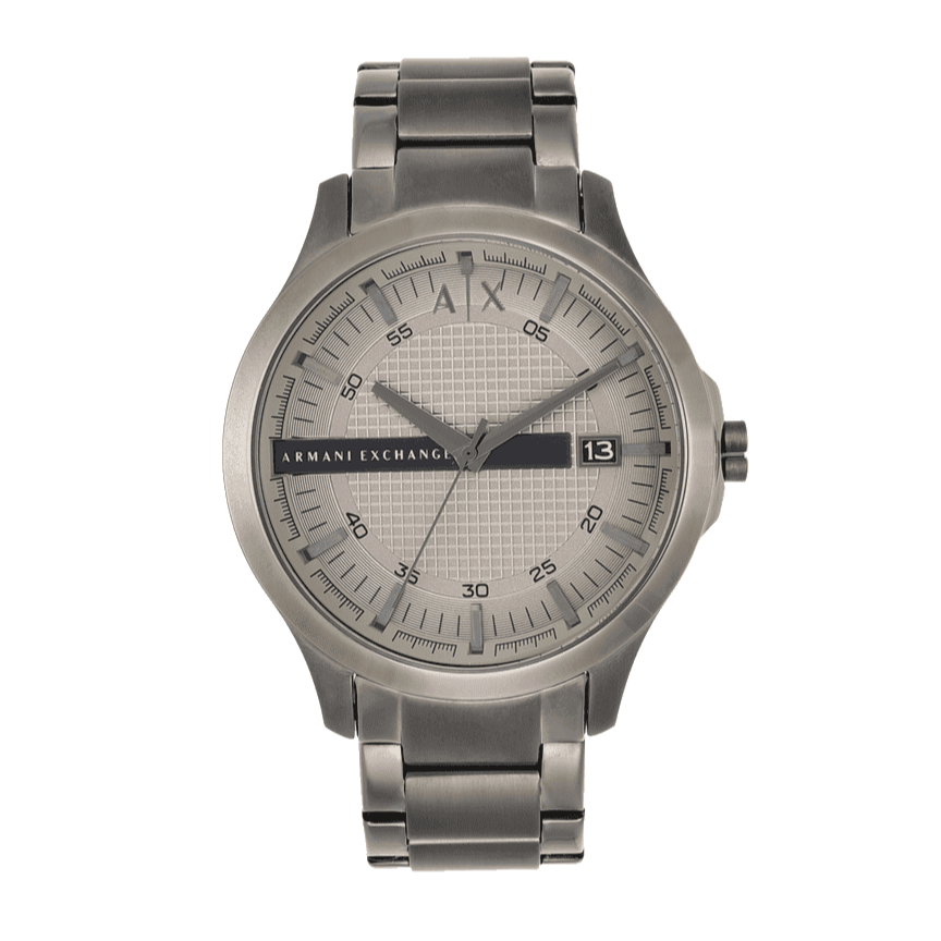 Armani Exchange Hampton Chronograph Grey Dial Grey Steel Strap Watch For Men - AX2194 Buy Now By Armani Exchange