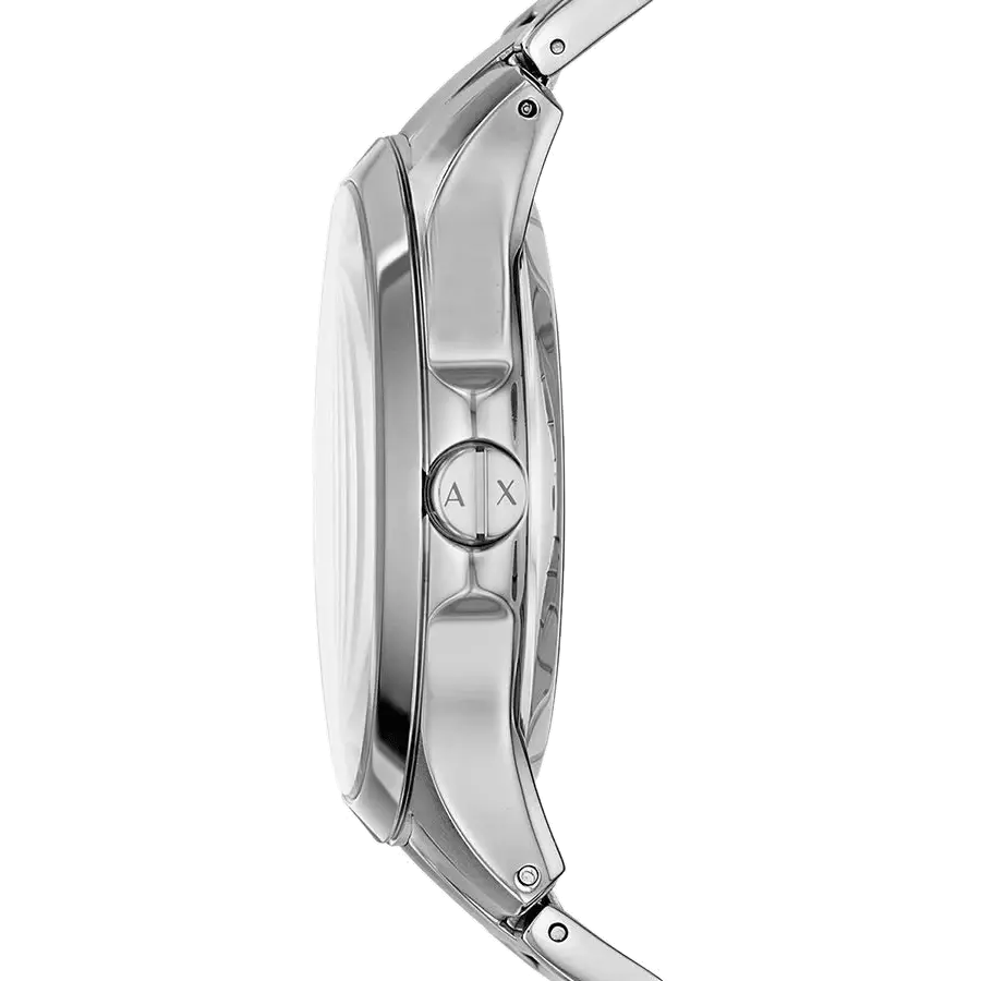 Armani Exchange Hampton Chronograph Skeleton Black Dial Silver Steel Strap Watch For Men - AX2199 Buy Now By Armani Exchange