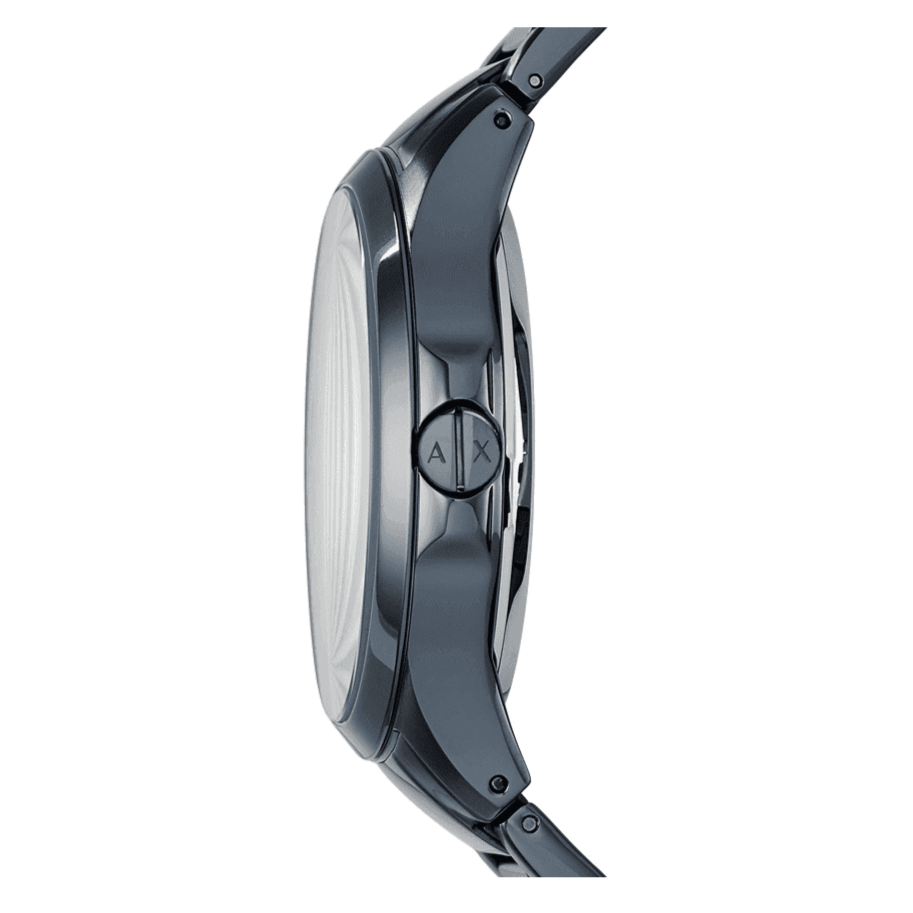 Armani Exchange Hampton Skeleton Grey Dial Blue Steel Strap Watch For Men - AX2401 Buy Now By Armani Exchange