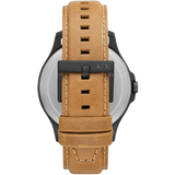 Armani Exchange Hampton Chronograph Green Dial Brown Leather Strap Watch For Men - AX2412 Buy Now By Armani Exchange