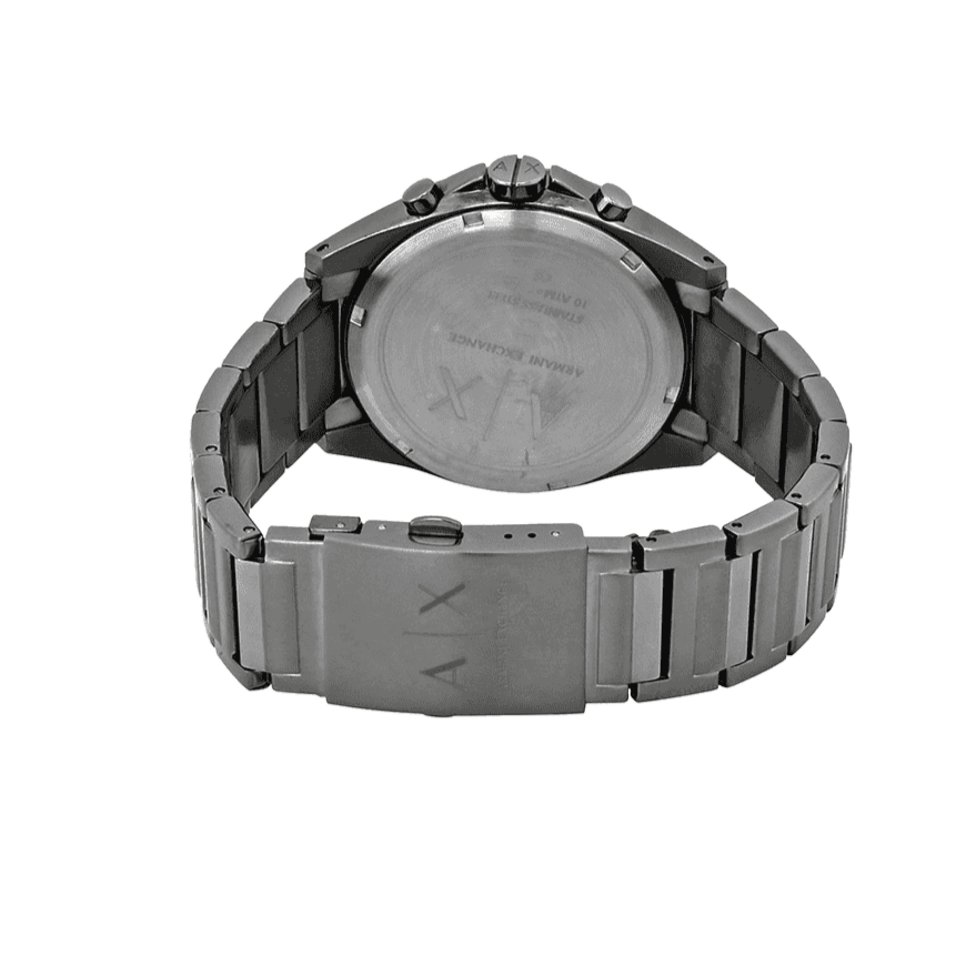 Armani Exchange Drexler Chronograph Grey Dial Grey Steel Strap Watch For Men - AX2603 Buy Now By Armani Exchange