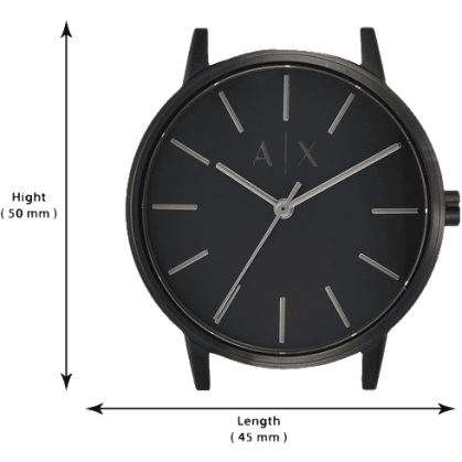 Armani Exchange Cayde Analog Black Dial Black Steel Strap Watch For Men - AX2701 Buy Now By Armani Exchange