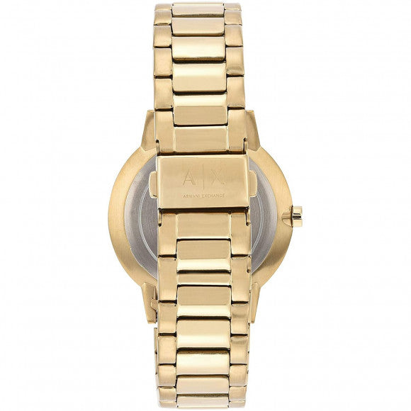 Armani Exchange Cayde Analog Gold Dial Gold Steel Strap Watch For Men - AX2707 Buy Now By Armani Exchange