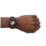 Armani Exchange Cayde Chronograph Black Dial Black Steel Strap Watch for Men - AX2748 Buy Now By Armani Exchange