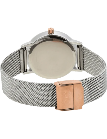 Armani Exchange Lola Analog White Dial Silver Mesh Strap Watch For Women - AX5537 Buy Now By Armani Exchange