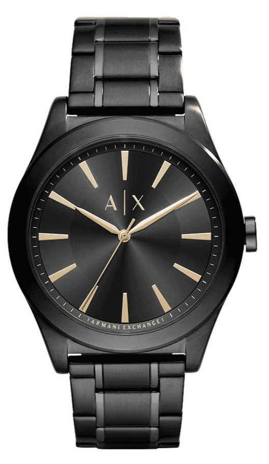 Armani Exchange Nico Analog Black Dial Black Steel Strap Watch For Men - AX7102 Buy Now By Armani Exchange