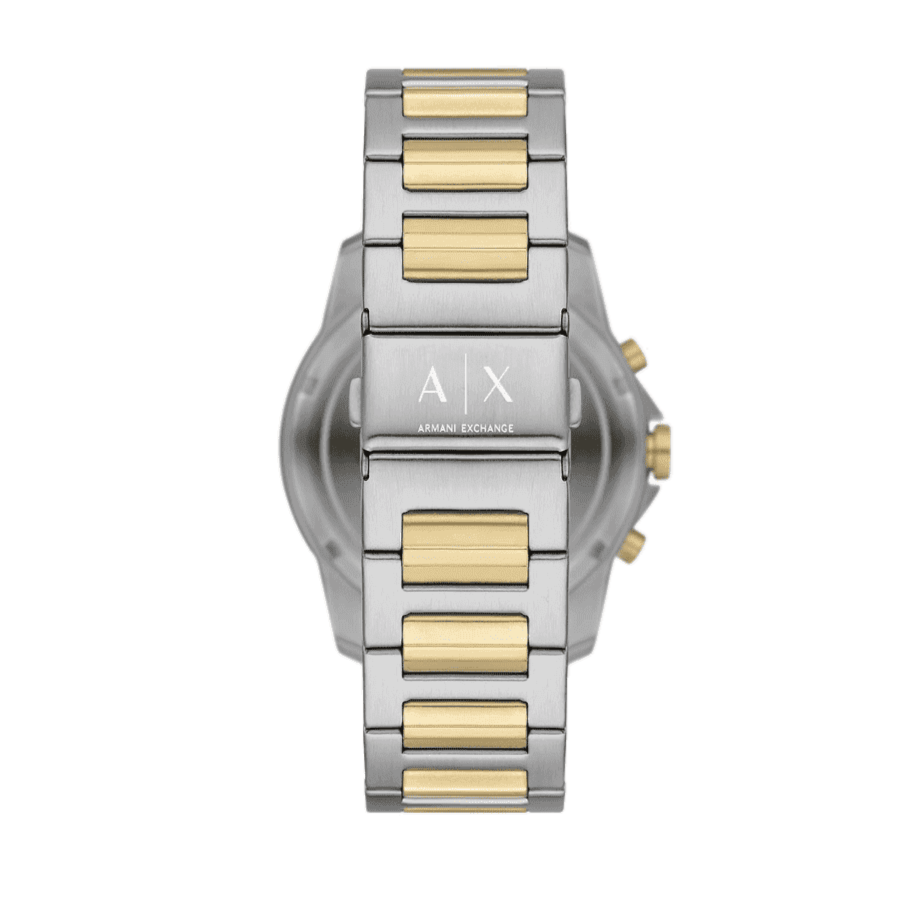 Armani Exchange Nico Analog Black Dial Two Tone Steel Strap Watch For Men - AX2336 Buy Now By Armani Exchange