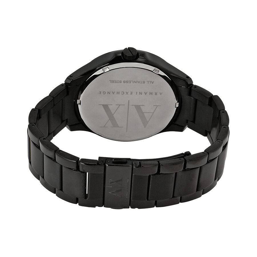 Armani Exchange Hampton Chronograph Black Dial Black Steel Strap Watch For Men - AX2150 Buy Now By Armani Exchange