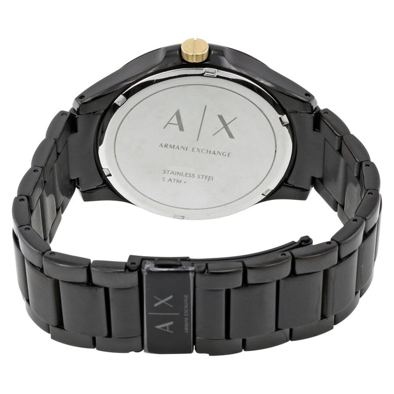 Armani Exchange Hampton Chronograph Black Dial Black Steel Strap Watch For Men - AX2121 Buy Now By Armani Exchange