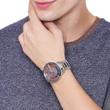 Armani Exchange Hampton Chronograph Grey Dial Silver Steel Strap Watch For Men - AX2405 Buy Now By Armani Exchange