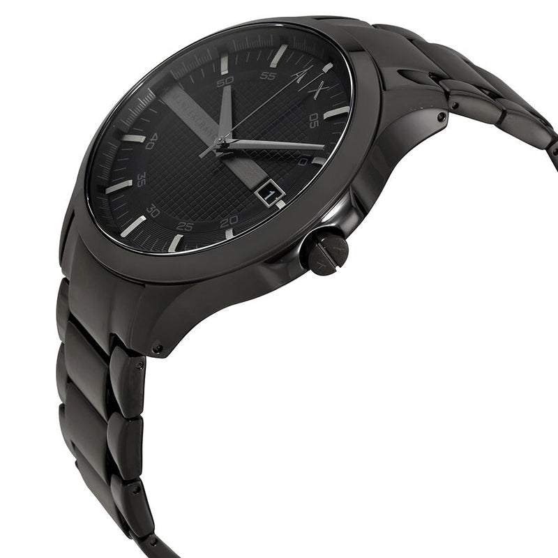 Armani Exchange Hampton Black Dial Black Steel Strap Watch For Men - AX7101 Buy Now By Armani Exchange