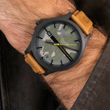 Armani Exchange Hampton Chronograph Green Dial Brown Leather Strap Watch For Men - AX2412 Buy Now By Armani Exchange
