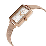 Armani Exchange Lola Quartz Silver Dial Rose Gold Mesh Strap Watch For Women - AX5802 Buy Now By Armani Exchange