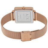 Armani Exchange Lola Quartz Silver Dial Rose Gold Mesh Strap Watch For Women - AX5802 Buy Now By Armani Exchange