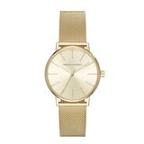 Armani Exchange Lola Analog Gold Dial Gold Mesh Strap Watch For Women - AX5536 Buy Now By Armani Exchange