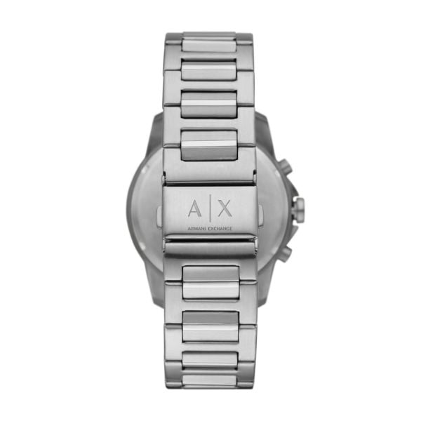 Armani Exchange Outerbanks Chronograph Silver Dial Silver Steel Strap Watch For Men - AX7141 Buy Now By Armani Exchange
