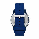 Armani Exchange Outerbanks Chronograph Blue Dial Blue Silicone Strap Watch For Men - AX1327 Buy Now By Armani Exchange