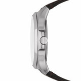 Armani Exchange Whitman Silver Dial Brown Leather Strap Watch For Men - AX2100 Buy Now By Armani Exchange