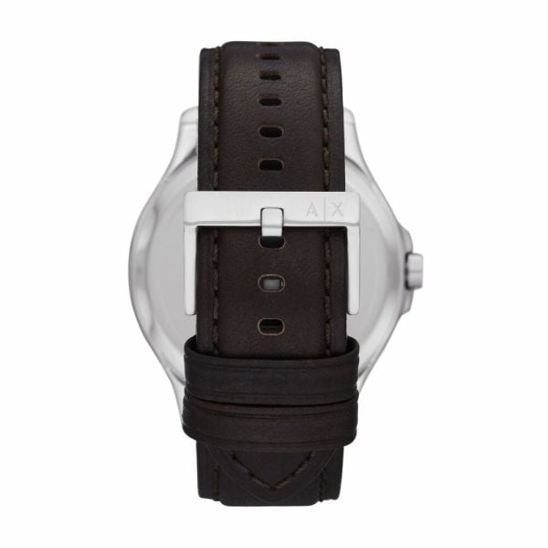 Armani Exchange Whitman Silver Dial Brown Leather Strap Watch For Men - AX2100 Buy Now By Armani Exchange