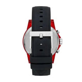 Armani Exchange Outerbanks Chronograph Black Dial Black Silicone Strap Watch For Men - AX1338 Buy Now By Armani Exchange