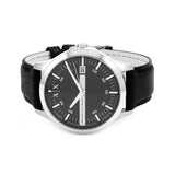 Armani Exchange Hampton Chronograph Black Dial Black Leather Strap Watch For Men - AX2101 Buy Now By Armani Exchange
