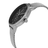 Armani Exchange Cayde Chronograph Black Dial Silver Mesh Strap Watch For Men - AX2714 Buy Now By Armani Exchange
