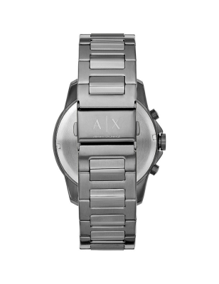 Armani Exchange Banks Chronograph Blue Dial Grey Steel Strap Watch For Men - AX1731 Buy Now By Armani Exchange