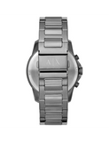 Armani Exchange Banks Chronograph Blue Dial Grey Steel Strap Watch For Men - AX1731 Buy Now By Armani Exchange