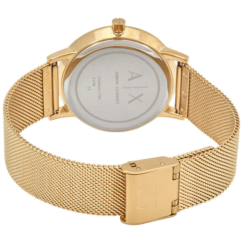 Armani Exchange Lola Analog Gold Dial Gold Mesh Strap Watch For Women - AX5536 Buy Now By Armani Exchange