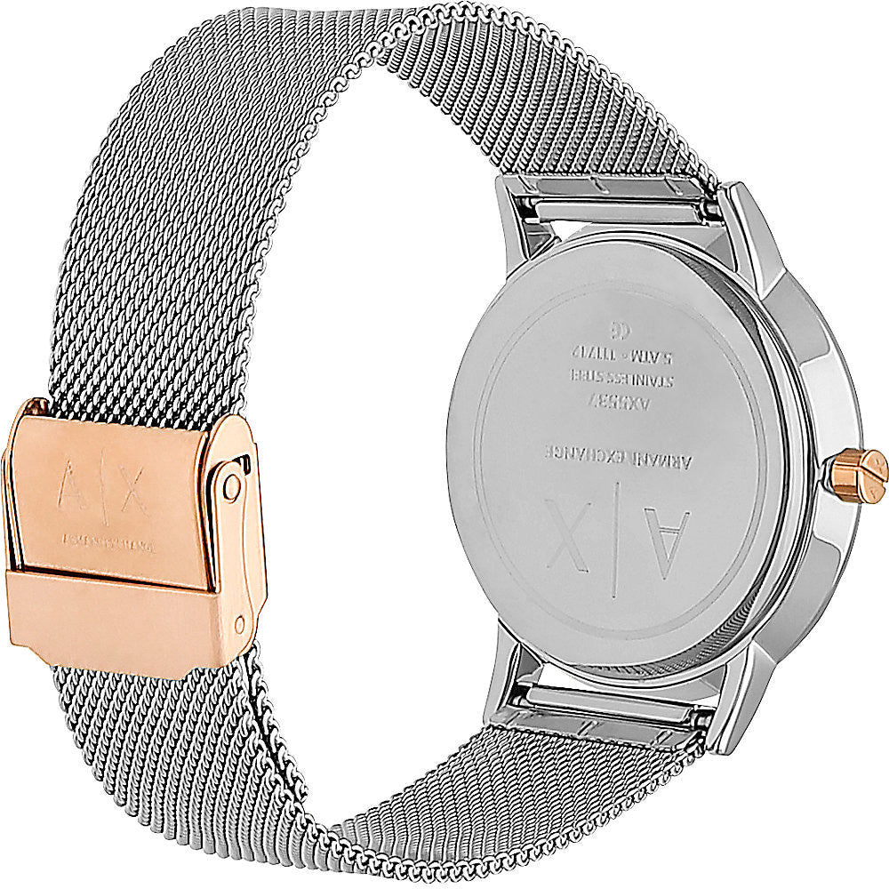 Armani Exchange Lola Analog White Dial Silver Mesh Strap Watch For Women - AX5537 Buy Now By Armani Exchange