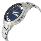 Armani Exchange Hampton Chronograph Blue Dial Silver Steel Strap Watch For Men - AX2178 Buy Now By Armani Exchange