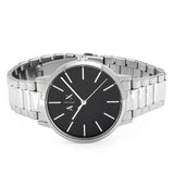 Armani Exchange Cayde Analog Black Dial Silver Steel Strap Watch For Men - AX2700 Buy Now By Armani Exchange