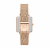 Armani Exchange Lola Quartz Silver Dial Rose Gold Mesh Strap Watch For Women - AX5802 Buy Now By Armani Exchange