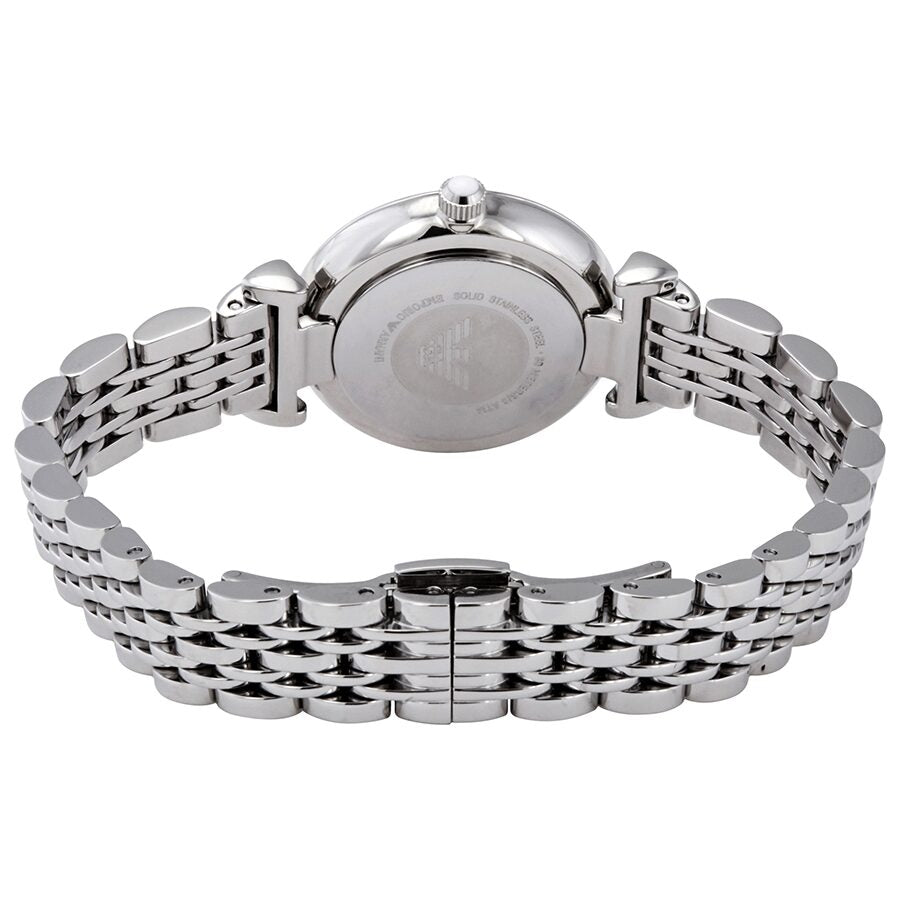 Emporio Armani Donna Mother of Pearl Dial Silver Steel Strap Watch For Women - AR11204 Buy Now By Emporio Armani