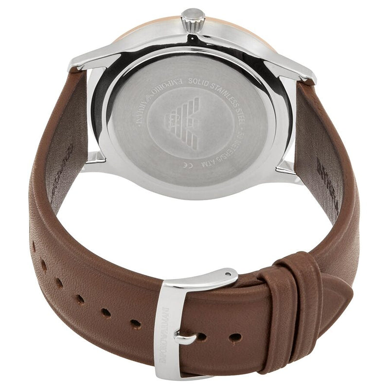Emporio Armani Giovanni Quartz White Dial Brown Leather Strap Watch For Men - AR11211 Buy Now By Emporio Armani