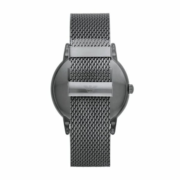 Emporio Armani Luigi Quartz Blue Dial Grey Mesh Bracelet Watch For Men - AR11053 Buy Now By Emporio Armani