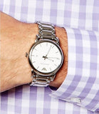 Emporio Armani Classic Luigi Quartz Silver Dial Silver Steel Strap Watch For Men - AR1854 Buy Now By Emporio Armani
