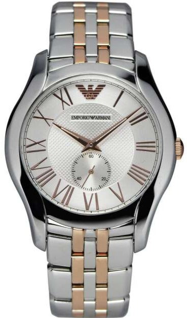 Emporio Armani Classic Quartz Silver Dial Two Tone Steel Strap Watch For Men - AR1824 Buy Now By Emporio Armani