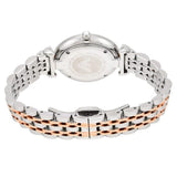 Emporio Armani Gianni T-Bar Mother of Pearl Dial Two Tone Steel Strap Watch For Women - AR1987 Buy Now By Emporio Armani