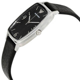 Emporio Armani Epsilon Quartz Black Dial Black Leather Strap Watch For Men - AR2490 Buy Now By Emporio Armani