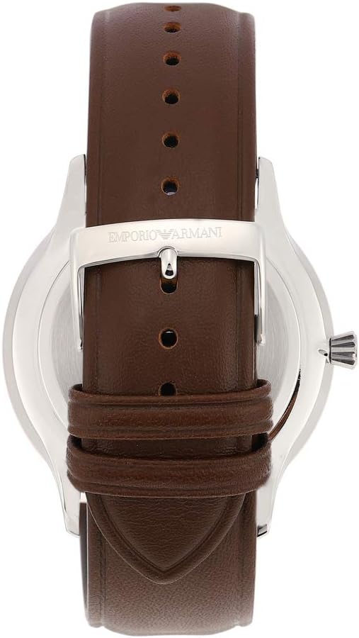 Emporio Armani Giovanni Quartz White Dial Brown Leather Strap Watch For Men - AR11211 Buy Now By Emporio Armani